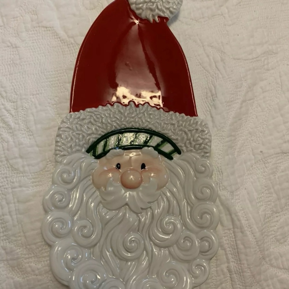Fritz and Floyd Christmas Santa serving plate